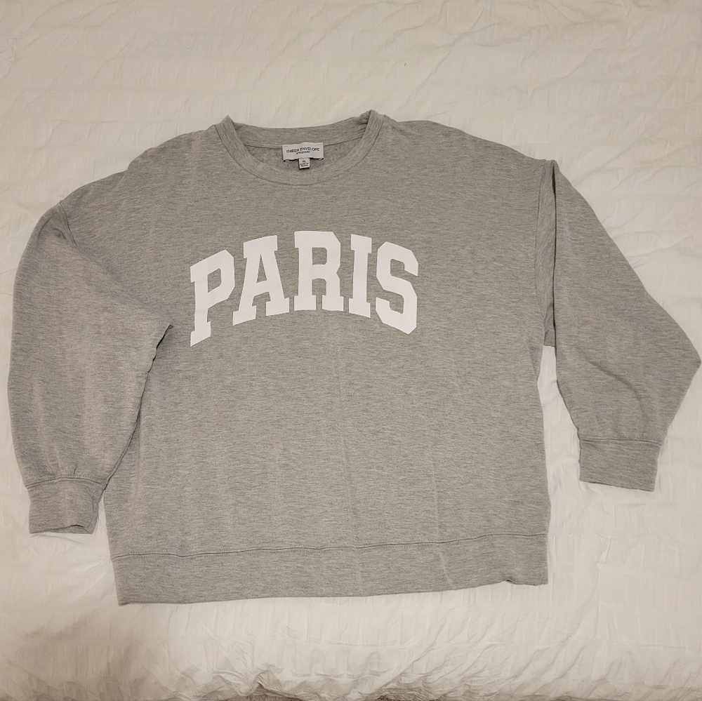 Green Envelope Paris Crewneck Sweatshirt
